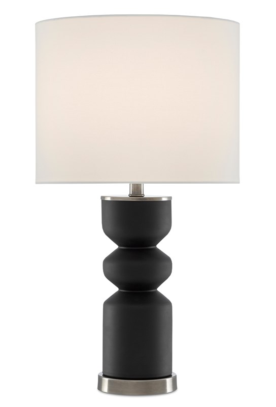 Black modern table lamp